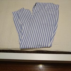 Old Navy Blue and white Size 14 pixie pants